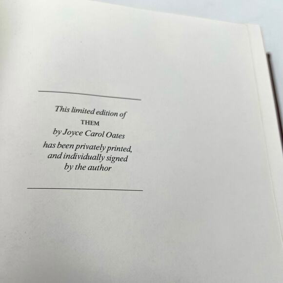Them by Joyce Carol Oates -  Franklin Signed Library Limited Edition - Picture 10 of 13